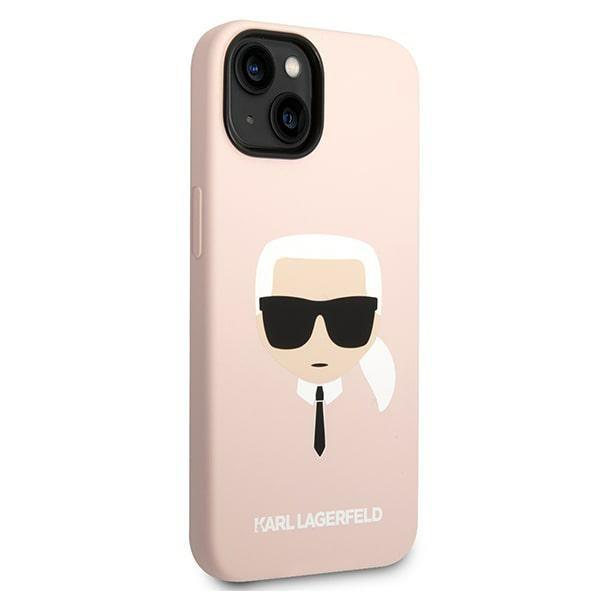 Karl Lagerfeld KLHCP14SSLKHLP iPhone 14 6.1" hartcase rosa/pink Silikon Karl`s Head